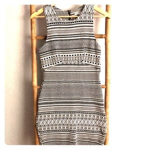 Black and White Bar III Midi Dress